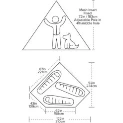 Big Agnes Gold Camp UL 5 Mesh Inner Tent -Outwell Kamperen Winkel 5053558 001 pic3