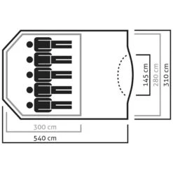 SALEWA Alpine Lodge 5 Tent 10 SALEWA Alpine Lodge 5 Tent -Outwell Kamperen Winkel iview 5014523 001 pic4