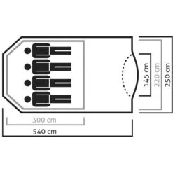 SALEWA Alpine Lodge 4 Tent -Outwell Kamperen Winkel iview 5014524 001 pic4