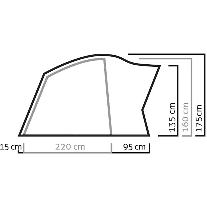 SALEWA Alpine Hut 4 Tent 4 SALEWA Alpine Hut 4 Tent - Afbeelding 2