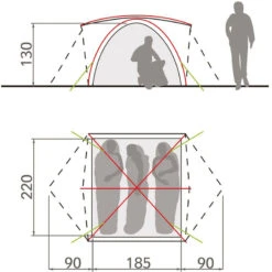 VAUDE Campo Grande 3-4P Tent 10 VAUDE Campo Grande 3-4P Tent -Outwell Kamperen Winkel iview 5035577 002 pic4