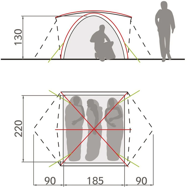 VAUDE Campo Grande 3-4P Tent 6 VAUDE Campo Grande 3-4P Tent - Afbeelding 4
