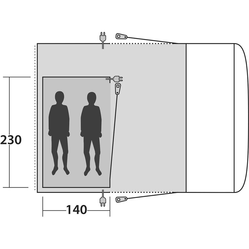 Outwell Jonesville 290SA Binnentent 5 Outwell Jonesville 290SA Binnentent - Afbeelding 3