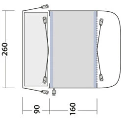 Outwell Newburg 160 Air Opblaasbare Voortent -Outwell Kamperen Winkel iview 5045176 001 pic2