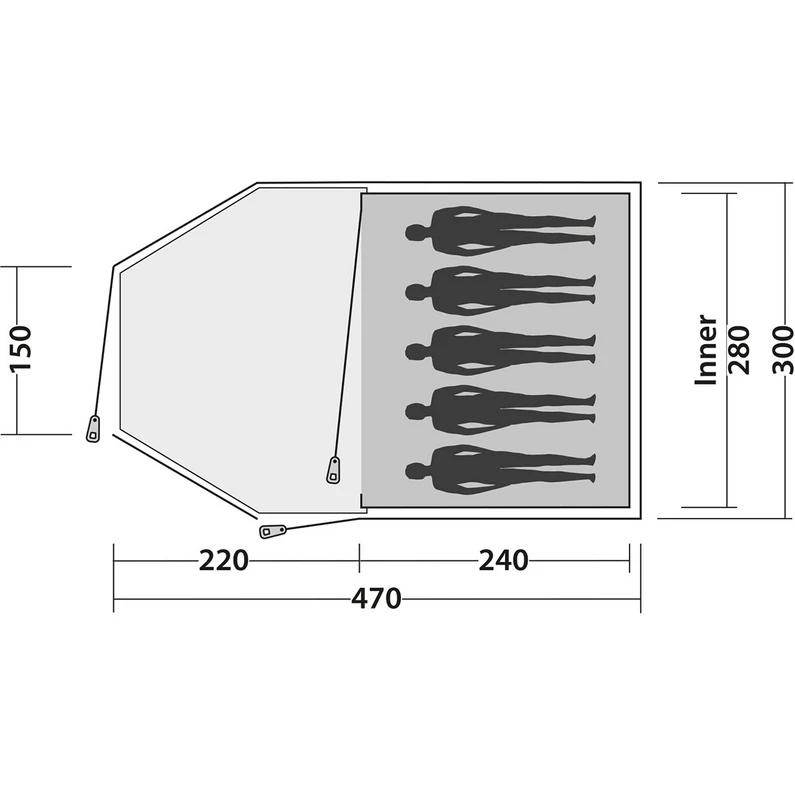 Easy Camp Eclipse 500 Tent 5 Easy Camp Eclipse 500 Tent - Afbeelding 3