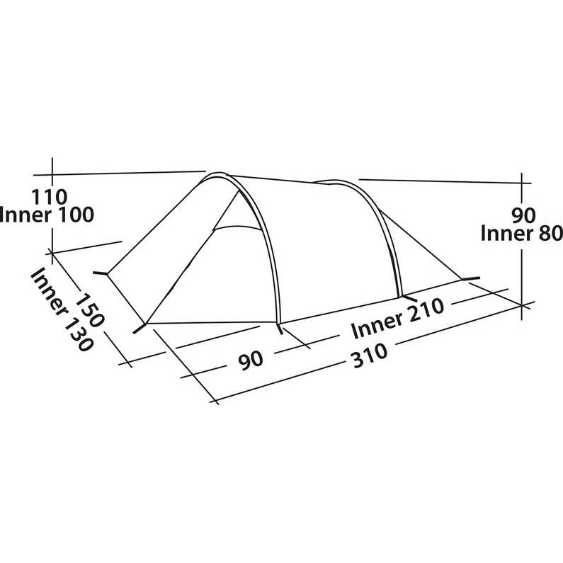Easy Camp Spirit 200 Tent 7 Easy Camp Spirit 200 Tent - Afbeelding 5