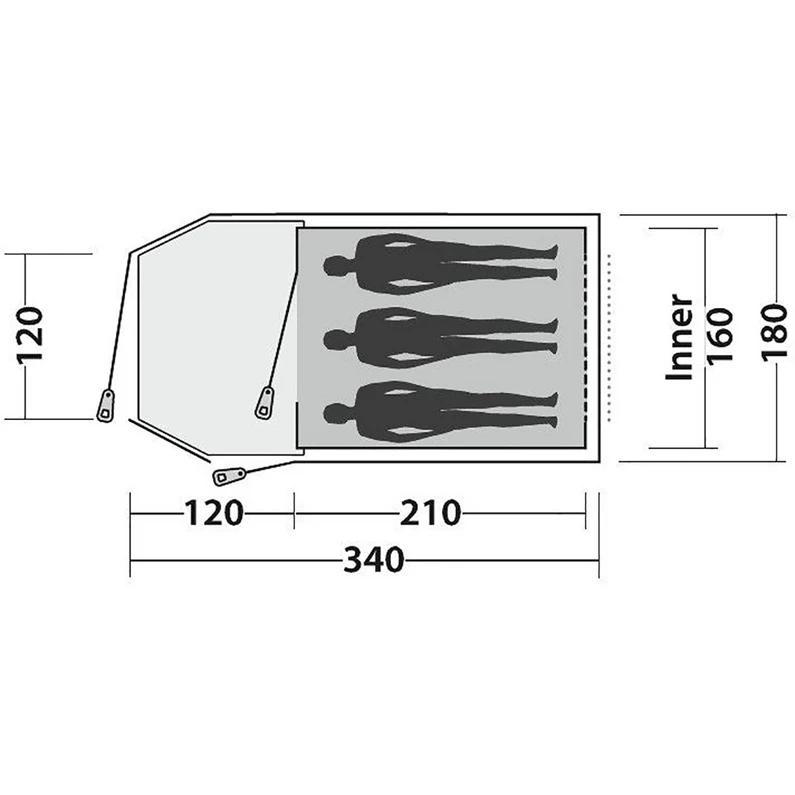 Easy Camp Blazar 300 Tent 5 Easy Camp Blazar 300 Tent - Afbeelding 3
