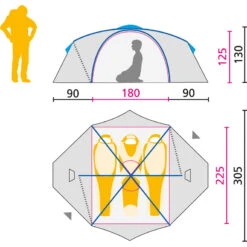 Jack Wolfskin Yellowstone III Vent Tent -Outwell Kamperen Winkel iview 5049670 001 pic3